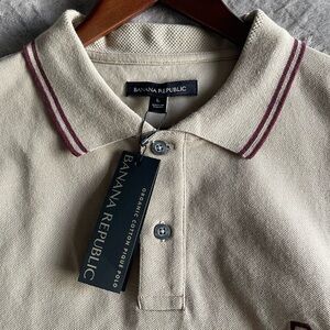 Banana Republic Polo Cream L